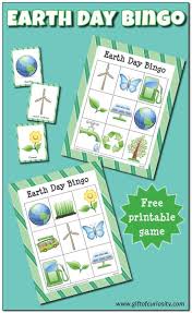 Free Bingo Games To Play For Fun Earth Day Bingo Free Printables Earth Day Games Earth Day Projects Earth Day