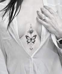 Sternum Tat By Dragon Sternum Tattoo Gorgeous Tattoos Tattoos For Women