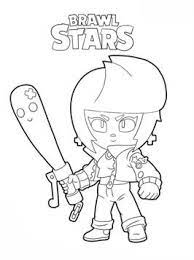 The outer, heavy outline makes it perfect to use as a coloring page. Kids N Fun 26 Kleurplaten Van Brawl Stars
