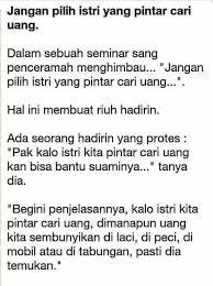  Istri Yang Pintar Cari Uang Kutipan Lucu Lucu Cerita Lucu