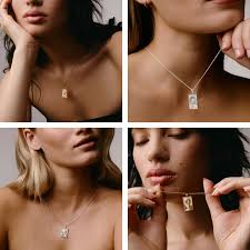 Rectangle Eagle Necklace