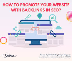 How To Promote Your Website With Backlinks In Seo By Subraa Seo Services In Singapore Digital Marketing Strategist Digital Marketing Business Backlinks