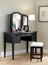 Brown Varnished Teak Wood Make Up Table With Small Oval Mirror Mixed Round Light Brown Cushioned Stool Furn Bedroom Vanity Set Bedroom Vanity Furniture Vanity