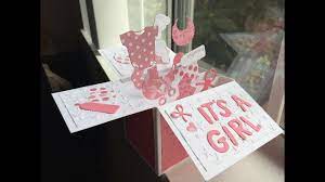 Did you enjoy learning all about baby shower thank you notes and how to write them? Diy Pop Up Box Card Card In A Box Handmade Baby Shower Card Youtube