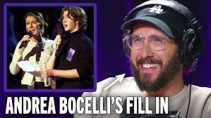 Seth Beam rehearsing Michael Buble's "It's a Beautiful Day"