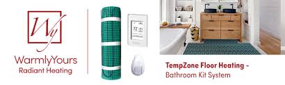 Just follow warmlyyours' installation guide. Amazon Com Warmlyyours Tempzone Easy Mat Electric Radiant Floor Heating Kit Roll 120v Heating Mat 2 X 12 For A Small Bathroom Nspire Programmable Touch Screen Thermostat Worry Free Install Circuit Check Tool