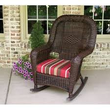 Darby Home Co Fleischmann Rocking Chair With Cushions Wayfair Wicker Rocking Chair Outdoor Wicker Rocking Chairs Outdoor Rocking Chairs