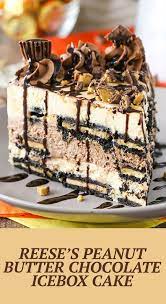 Reese S Peanut Butter Chocolate Icebox Cake Recipe No Bake Dessert Recipe Icebox Cake Icebox Cake Recipes Desserts
