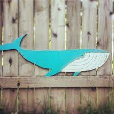 Items Similar To Large Blue Whale Wood Wall Art On Etsy Artesanato Em Madeira Arte Em Madeira Ideias
