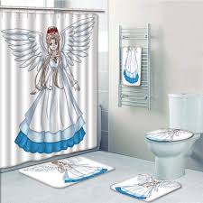 Read bath towel manga online free fastest.bath towel manga english. Prtau Anime Cartoon Of Cute Angel Wings Flowers Fairytale Japanese Manga 5 Piece Bathroom Set Shower Curtain Bath Towel Bath Rug Contour Mat And Toilet Lid Cover Walmart Com Walmart Com