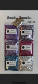 Sunday Sampler Variety Of Glitters Ultra Fine Loose Etsy Glitter Resin Crafts Loose Glitter
