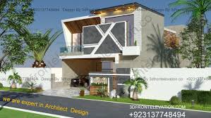 Modern Angular House 10 Marla Design 35 X65 خوبصورت ماڈرن لگژری گھروں کے نقشہ جات و تعمیرات من Exterior Design Best Small House Designs House Designs Exterior