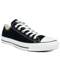 Black And White Chuck Taylors Low Converse Men S Chuck Taylor Low Top Sneakers From Finish Line Black In 2020 Converse Shoes Men Star Sneakers Converse Men