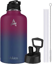 Get thermoflask stainless steel delivered to your door. Buy 64oz Sports Water Bottle Aikico Stainless Steel Water Bottle With Straw Lid Double Vacuum Insulated Thermos Mug Reusable Wide Mouth Flask Thermos For Hot And Cold Drinks Rose Online In Indonesia B08qmhp9pn