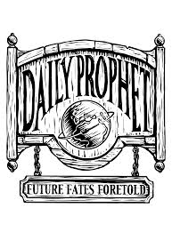 Daily Prophet Coloring Page Harry Potter Coloring Pages Harry Potter Quilt Harry Potter Drawings