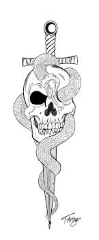 Black And White Snake Tattoo Drawing 56 Ideas Drawing Ideas Black And White Awesome Snake And Dagger Tattoo Dagger Tattoo Snake Drawing
