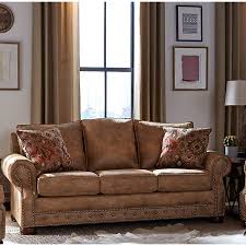 Second, think about what types of patterns will fit into your room's theme. Made In Usa Rancho Rustic Brown Buckskin Fabric Sofa Bed 37 X 86 X 40 Overstock 27415218