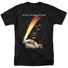 Star Trek Insurrection(Movie) Adult T-Shirt Black Small