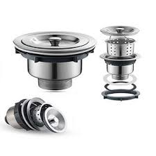 Kitchen sink drain with deep strainer basket. Oakland 3 1 2 Inch Kitchen Sink Strainer With Removable Deep Waste Basket Drain Strainer Assembly Sealing Lid Stainless Steel