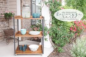 Just over a month ago we launched our very first, official power tools & pretty things diy class. Diy Industrial Beverage Cart Simply Designing With Ashley
