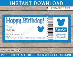 Birthday Surprise Disneyland Trip Disney Tickets Disney World Tickets Disney Trip Reveal