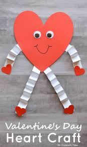 Every year, millions of people in the united states and in fact, in places all over the world, celebrate valentine's day by exchanging cards, gifts. Valentine S Day Heart Craft For Kids Valentine Crafts For Kids Valentines Art Valentine S Day Crafts For Kids