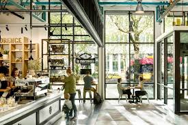 Skb Architects Combine Cafe And Showroom For La Marzocco In Seattle Washington Bar Restaurant Interior Cafe Design Architect