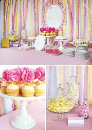 Pink Yellow Twin Girls Baby Shower Hostess With The Mostess Baby Shower Yellow Girl Baby Shower Party Baby Girl Shower Themes