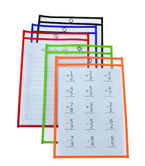 3 metal rings included office products pocket charts dry