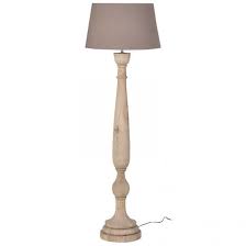 Buy The Wooden Floor Lamp With Beige Linen Shade With Free Delivery On Orders Over 250 From Turnbull And Thomas Wooden Floor Lamps Floor Lamp Wooden Lamp Base
