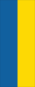 The blue stripe represents the sky and the yellow one stands for ukrainian fertile land and fields. Flagge Ukraine 110 G M Hochformat