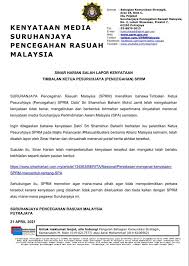 Suruhanjaya pencegahan rasuah malaysia bersama lakukan perubahan— presentation transcript 4 pencegahan rasuah ~ suatu senario. Sprm Community Posts Facebook