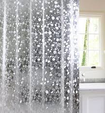 Ufriday Eva Shower Curtain Unique Pebbles Pattern Waterrepellent And Mildewfree With Metal Grommets D Plastic Curtains Stall Shower Curtain Bathroom Decor Sets