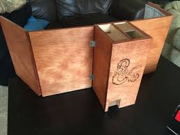 Wooden Dm Screen And Dice Tower Dice Tower Dungeons And Dragons Dm Screen