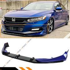 Find 2020 blue honda accord here For 18 2020 Honda Accord Akasaka Still Night Blue Front Bumper Lip Splitter Kit Ebay