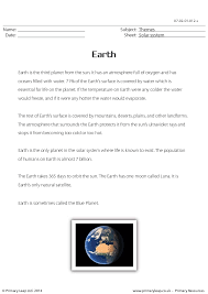 Earth Reading Comprehension Reading Comprehension Earth Science Lessons Teaching Reading Comprehension