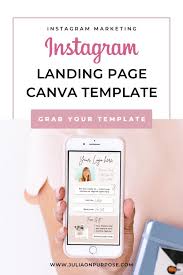 Instagram Landing Page No Website Required Instagram Link In Bio Page In 2020 Landing Page Mobile Landing Page Instagram Bio