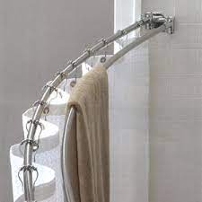Best Value Double Curved Shower Rod Bathroom Remodel Small Shower Shower Rod Tiny House Bathroom