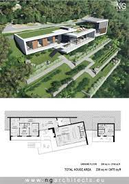 Villa plan architecture layout plan, roof floor plan, all side elevation plan, and section plan of modern villa plan. Pin On Modern House Plans