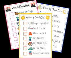 master back to school with routine checklists 5 simple