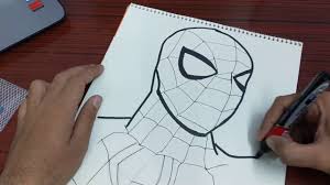 Shop spiderman drawings created by thousands of emerging artists from around the world. How To Draw Black And White Spiderman Easy Drawing Amusing Genius Youtube