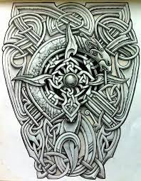 Celtic tattoo designs probably owe some of their popularity because they can be excellent 'space fillers.' a talented artist can create an interlocking celtic tattoo design to cover the required amount of space. Celtic Design With Images Viking Tattoo Design Celtic Tattoo Celtic Designs