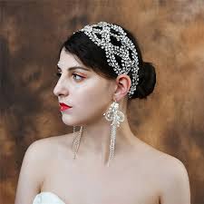 luxury crystals bridal headpieces