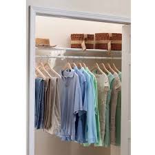 Closetmaid® wall clips attach to the back of wire shelving to anchor shelf to the wall. Ez Shelf 28 48 Expandable Closet Shelf And Rod White No Brackets For Mounting To 2 Sidewall Walmart Com Walmart Com
