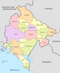 Montenegro is a country in the balkans, on the adriatic sea. Datei Montenegro Administrative Divisions De Colored Svg Wikipedia