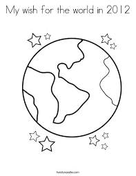 Hang around with this mischievous monkey blast off into outer space to explore new frontiers. My Wish For The World In 2012 Coloring Page Twisty Noodle
