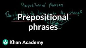 The salesperson sells from door to door. Prepositional Phrases Video Khan Academy