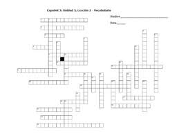 Google has many special features to help you find exactly what you're looking for. Avancemos 3 Unidad 3 Leccion 1 Vocabulary Crossword By Team Hartz
