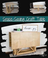 Diy Folding Craft Table Craft Table Diy Furniture Plans Sewing Table
