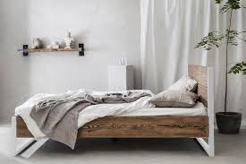 Timber Bed Verdon White Iron Fees Timber Beds Rustic Bedding Bed